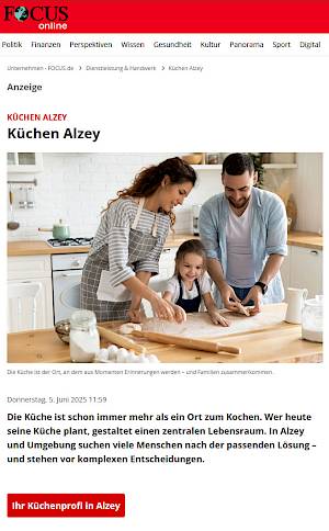 Advertorial Küchen Alzey